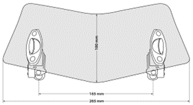 Alerón de parabrisas Evo, transparente 